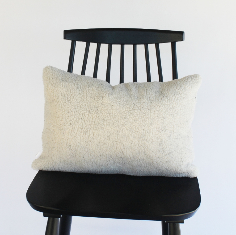 14x20 White Sherpa Pillow Cover